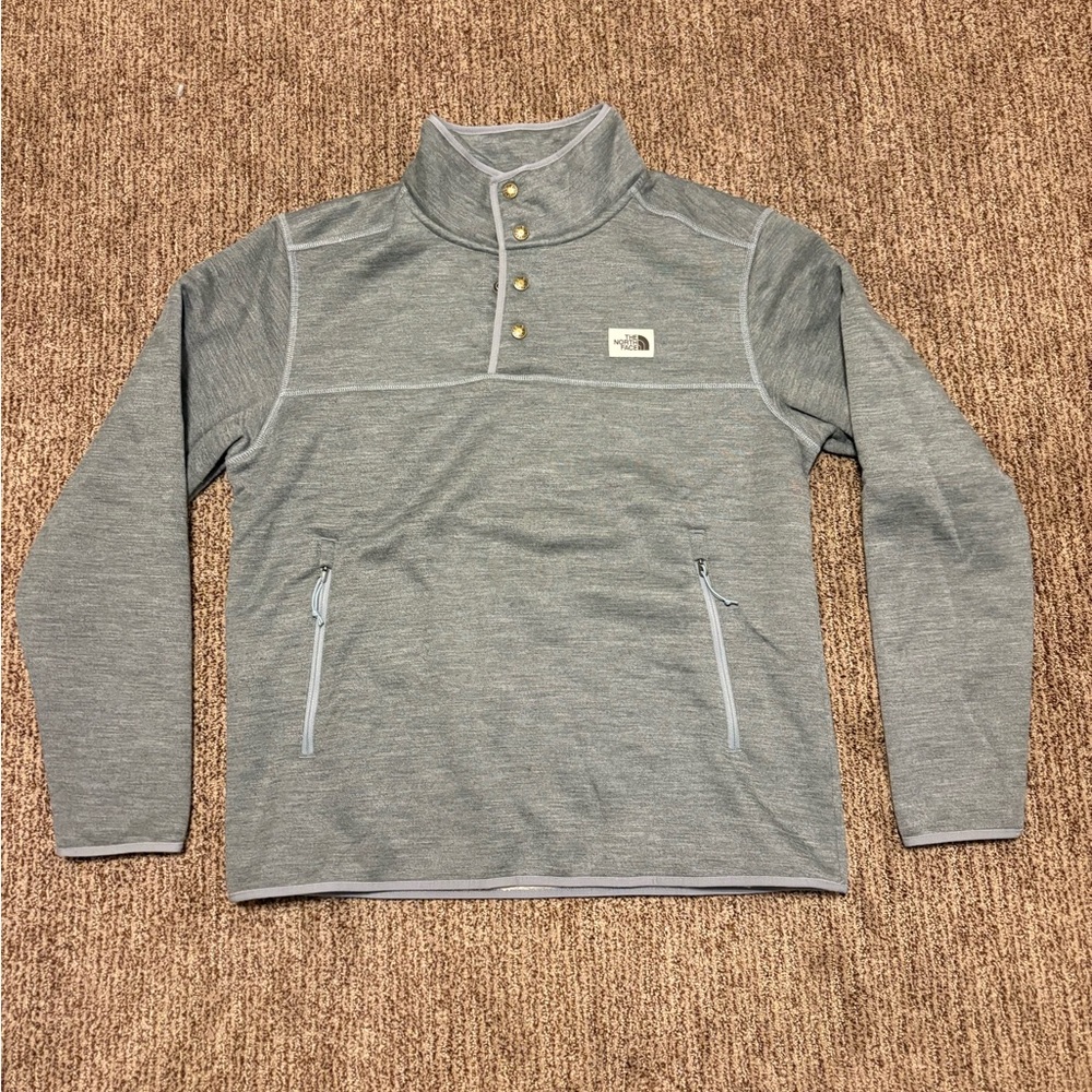 The North Face Gray Fleece-Lined Jacket